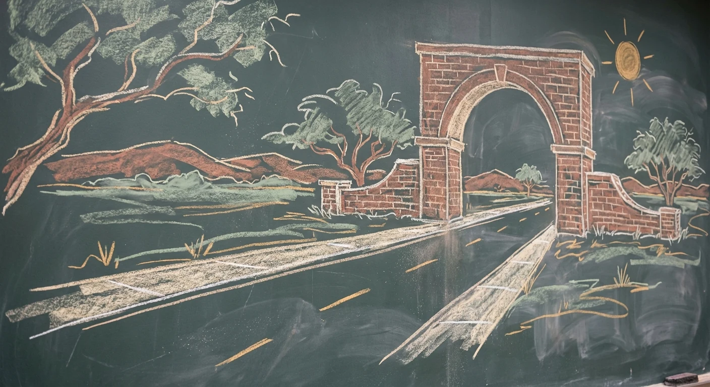 Lone Star Ranch chalk illustration