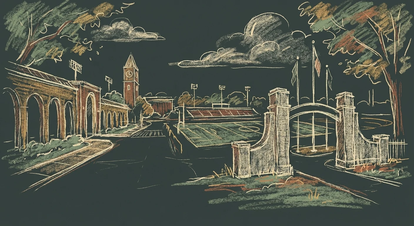 The Star District chalk illustration